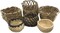 Basket Weaving Kit (Set of 6) - Basketry Weave Kit for Kids and Adults Complete with Basket Weaving Supplies and Instructional Booklets